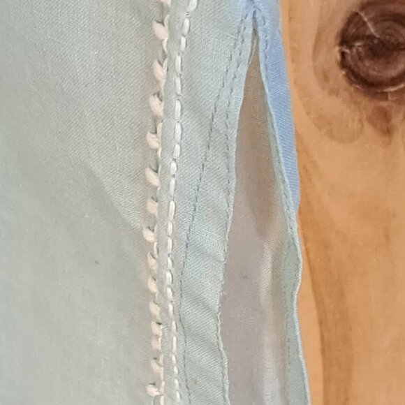 LARGE gorgeous ice-blue Indian kurta, embroidered, tunic, traditional, unique! - Picture 9 of 10